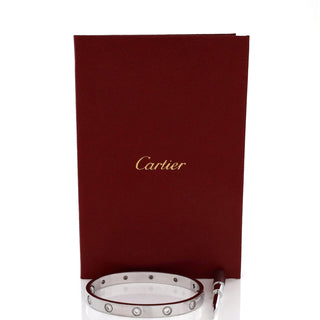 Cartier Love Bracelet Diamond White Gold front view