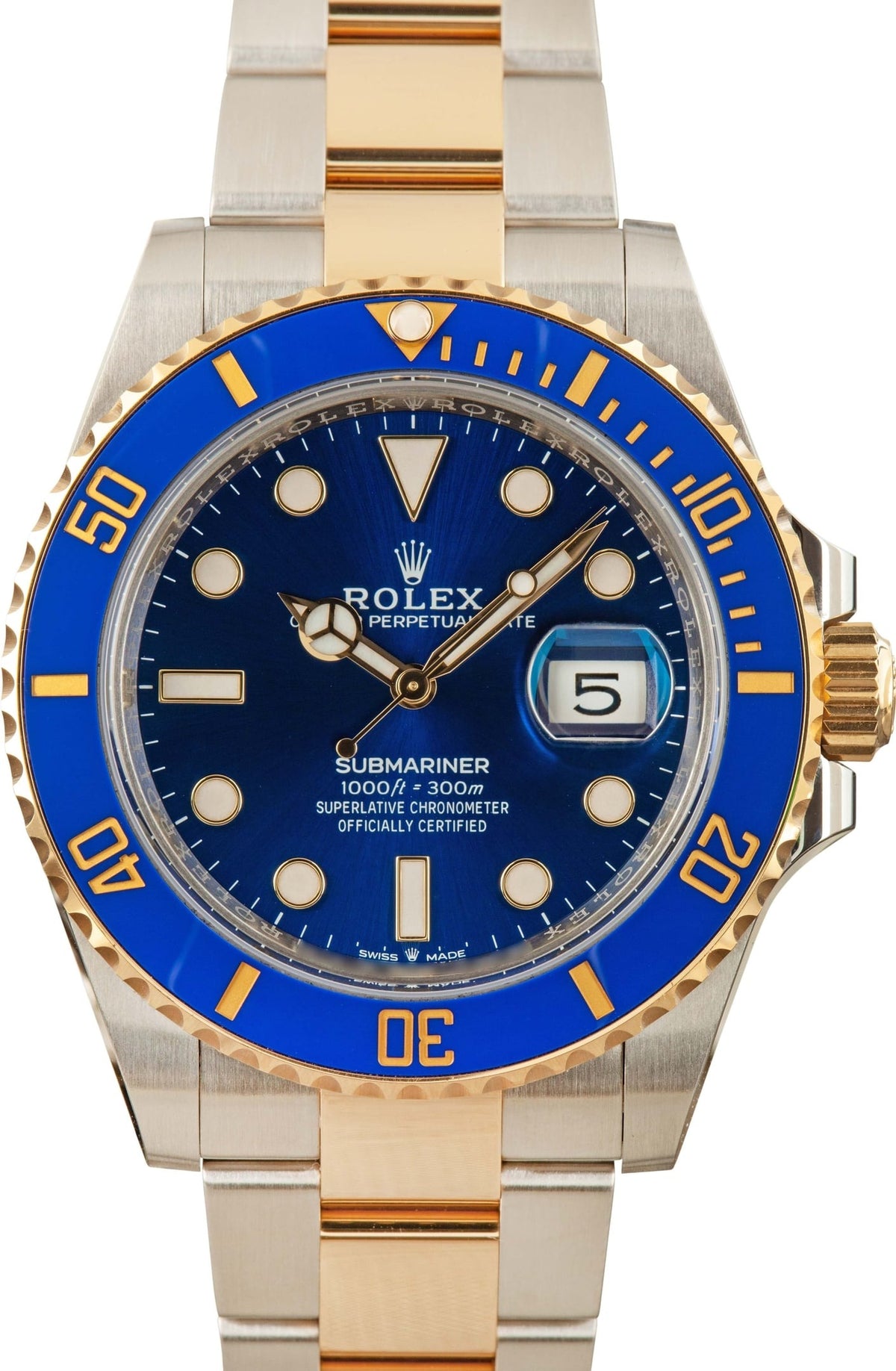 Rolex Submariner Bluesy Blue Dial front view