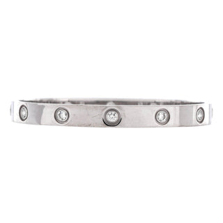 Cartier Love Bracelet Diamond White Gold detail view