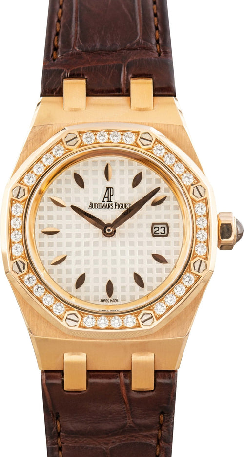Audemars Piguet Royal Oak 33mm Diamond Bezel Rose Gold
