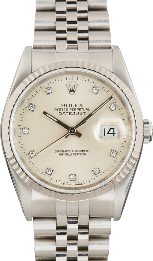 Rolex Datejust 36 Jubilee Silver Dial