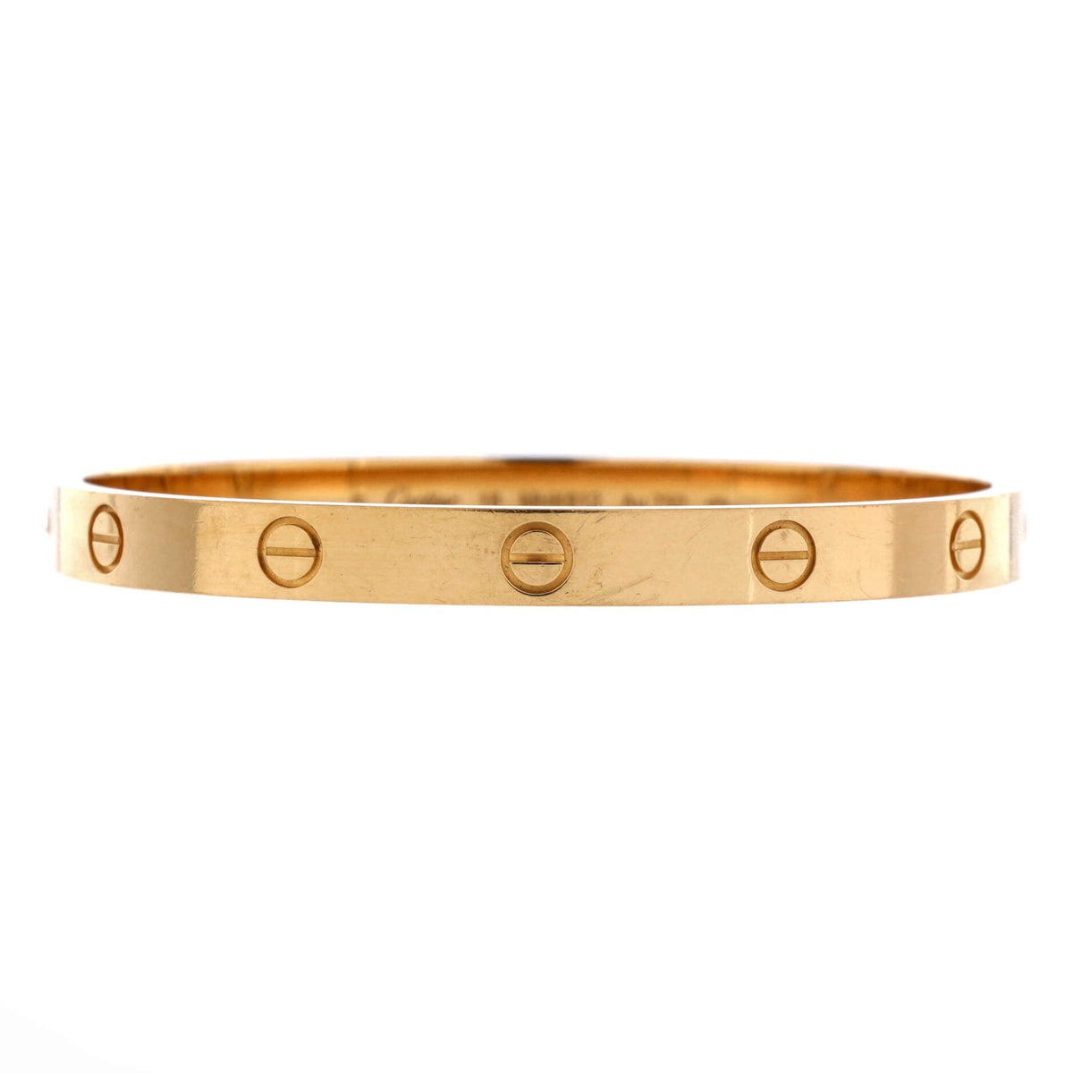 Cartier Love Bracelet Yellow Gold detail view
