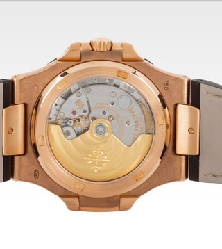 Patek Philippe Nautilus 5711 rose gold caseback view