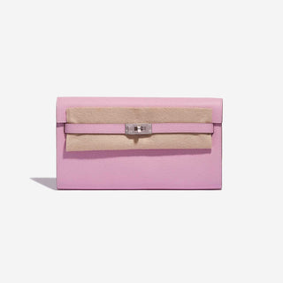 Hermès Kelly To Go Wallet Mauve Sylvestre detail view
