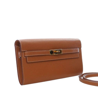Hermès Kelly To Go Wallet Gold back view