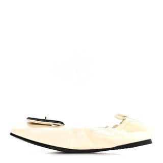 Chanel Classic Ballerina Ivory front view