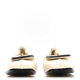 Chanel Classic Ballerina Ivory back view