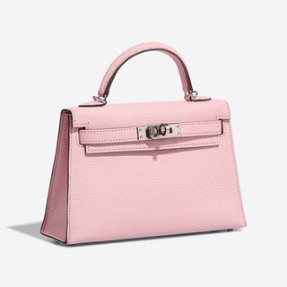 Hermès Mini Kelly II Mini Rose Sakura side view
