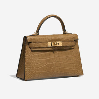Hermès Mini Kelly II Mini Gold side view