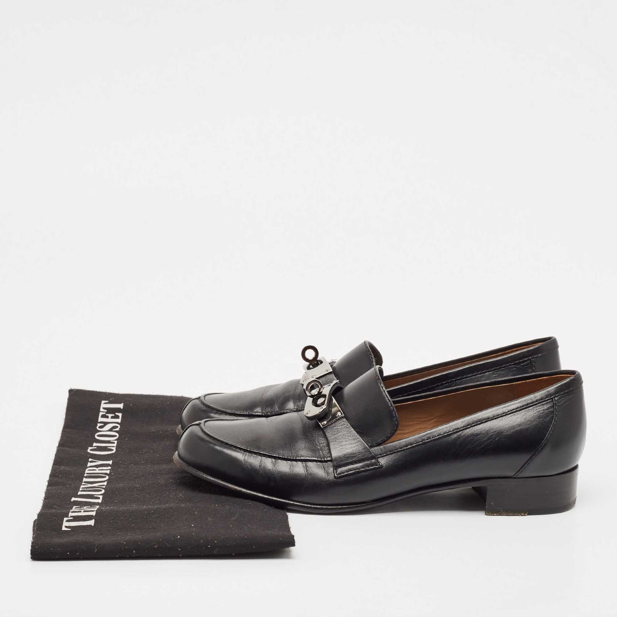 Hermès Low Loafer Gris / Orange front view