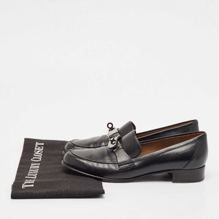 Hermès Low Loafer Gris / Orange front view