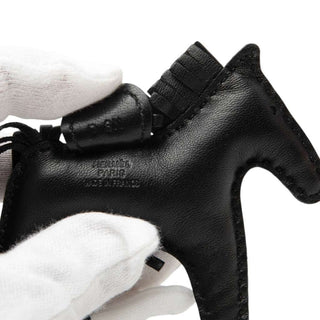 Hermès Rodeo Charm PM Noir side view