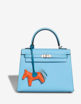Hermès Rodeo Charm PM Orange side view