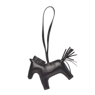 Hermès Rodeo Charm MM Noir front view