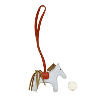Hermès Rodeo Charm MM Bleu Brume side view