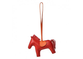 Hermès Rodeo Charm MM Rouge Sellier front view