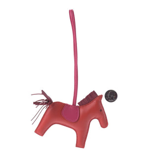 Hermès Rodeo Charm MM Rouge Sellier side view