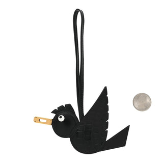 Hermès Birdy Charm Noir side view