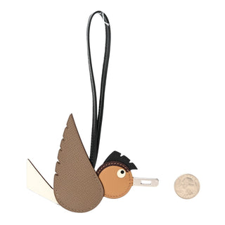 Hermès Birdy Charm Etoupe side view