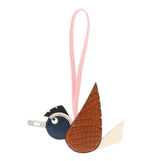 Hermès Birdy Charm Orange front view