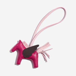 Hermès Rodeo Charm PM Rose Sakura back view