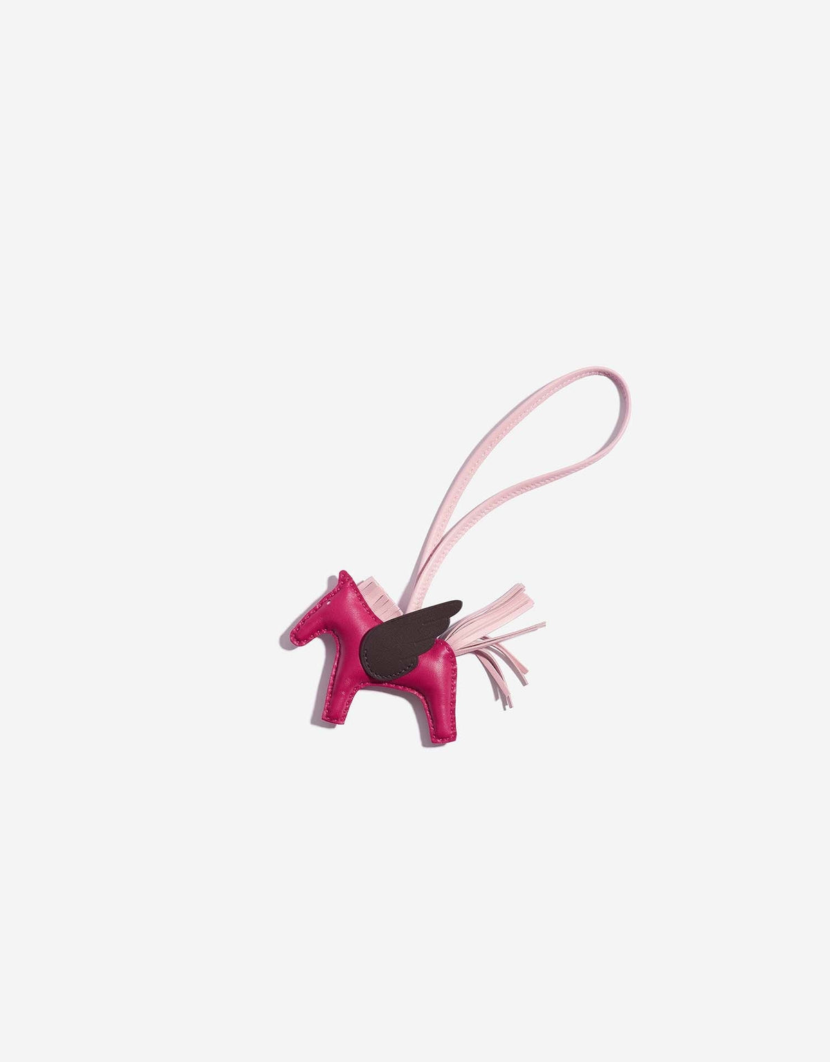 Hermès Rodeo Charm PM Rose Sakura front view