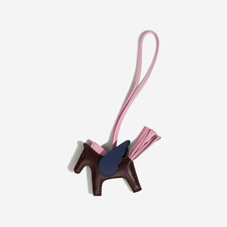 Hermès Rodeo Pegase Charm PM Mauve Sylvestre back view