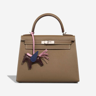 Hermès Rodeo Pegase Charm PM Mauve Sylvestre side view