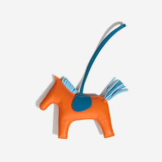 Hermès Rodeo Pegase Charm MM Orange back view