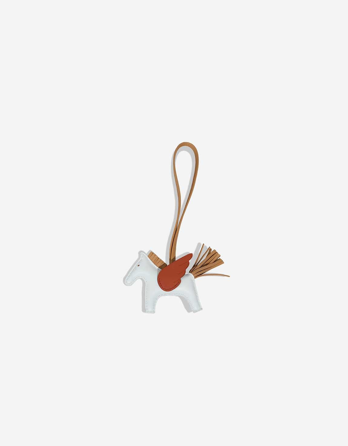 Hermès Rodeo Charm PM Bleu Brume front view