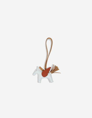 Hermès Rodeo Charm PM Bleu Brume front view