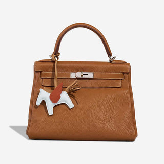 Hermès Rodeo Charm PM Bleu Brume side view