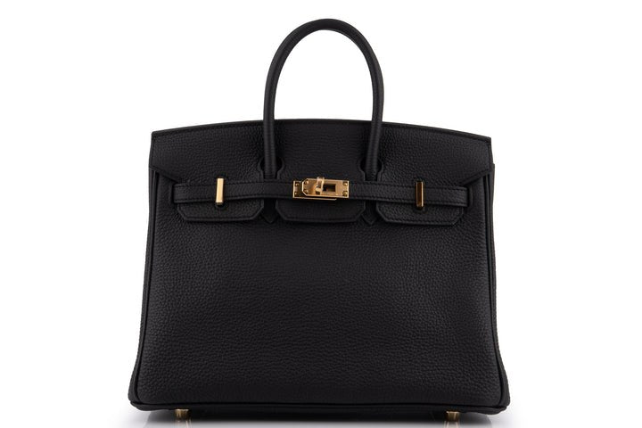 Hermès Birkin 25 Noir GHW front view