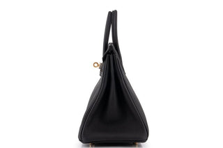 Hermès Birkin 25 Noir GHW back view