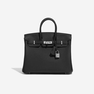 Hermès Birkin 25 Noir PHW front view