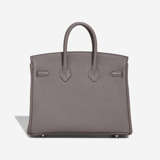 Hermès Birkin 25 Gris Meyer back view
