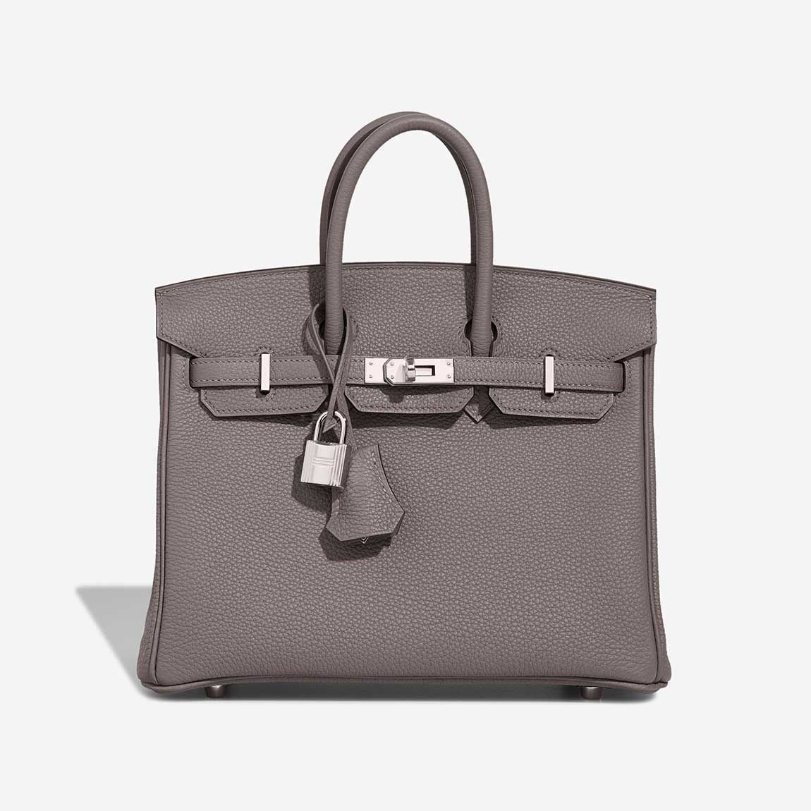 Hermès Birkin 25 Gris Meyer front view