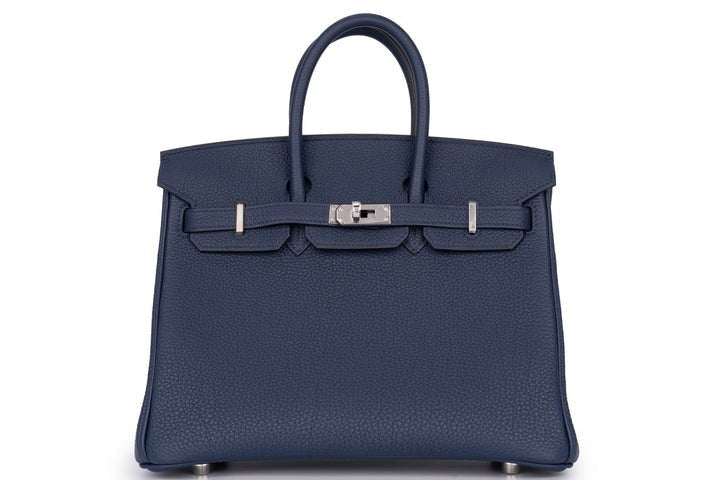 Hermès Birkin 25 Bleu Nuit front view