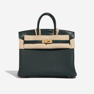 Hermès Birkin 25 Vert Cypress detail view