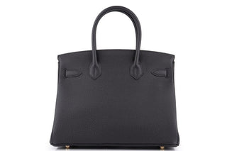 Hermès Birkin 30 Noir GHW back view