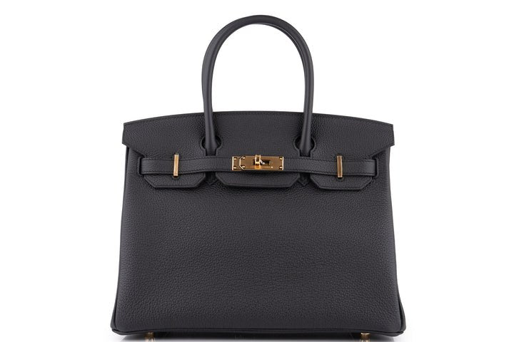 Hermès Birkin 30 Noir GHW front view