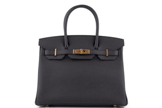 Hermès Birkin 30 Noir GHW front view