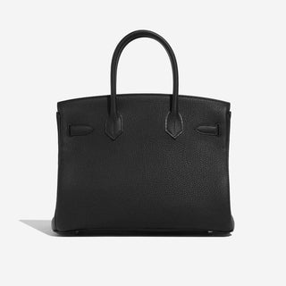 Hermès Birkin 30 Noir PHW back view