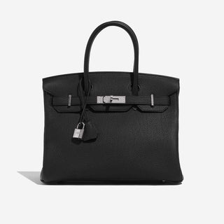 Hermès Birkin 30 Noir PHW front view