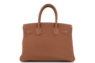 Hermès Birkin 30 Gold back view