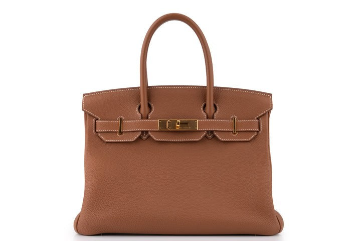Hermès Birkin 30 Gold front view