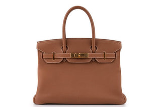 Hermès Birkin 30 Gold front view