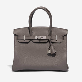 Hermès Birkin 30 Etain front view