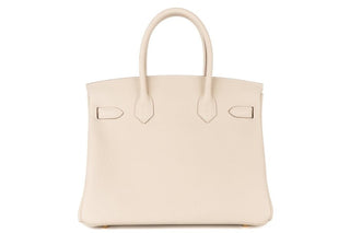 Hermès Birkin 30 Craie back view