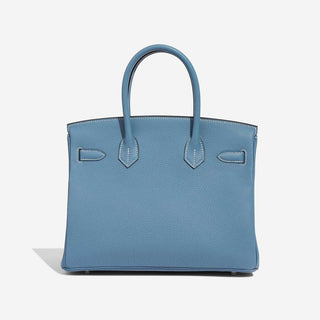 Hermès Birkin 30 Blue Jean back view
